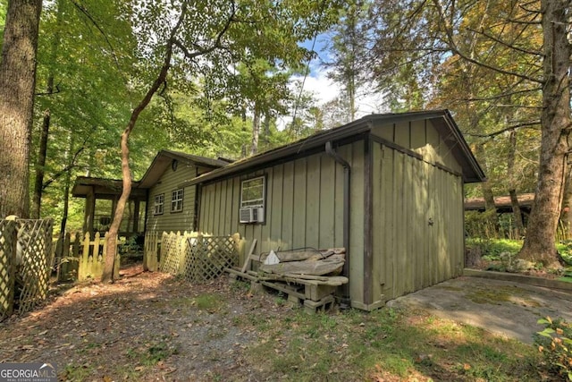 view of property exterior featuring cooling unit