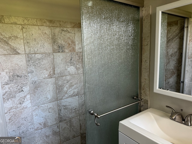 bathroom featuring vanity