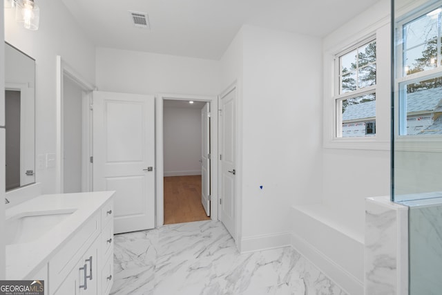 bathroom with vanity