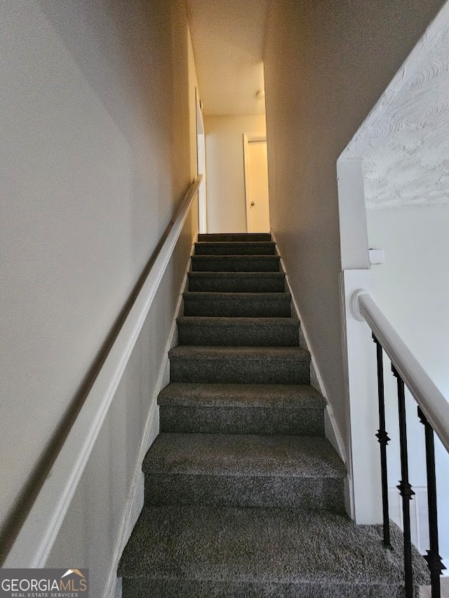 stairway with carpet