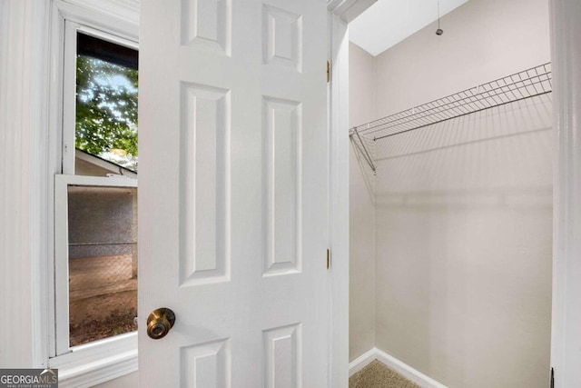 view of closet