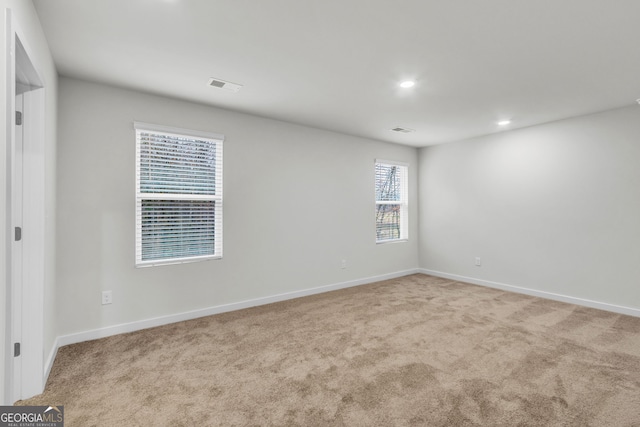 empty room with light carpet