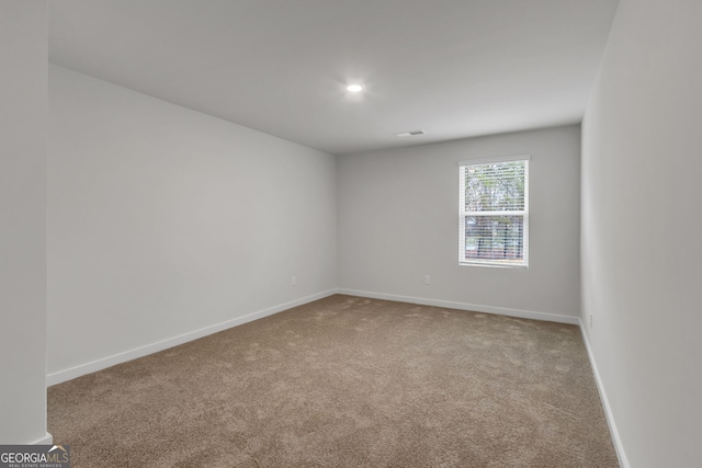 view of carpeted empty room