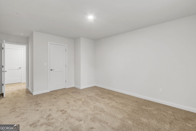 view of carpeted empty room