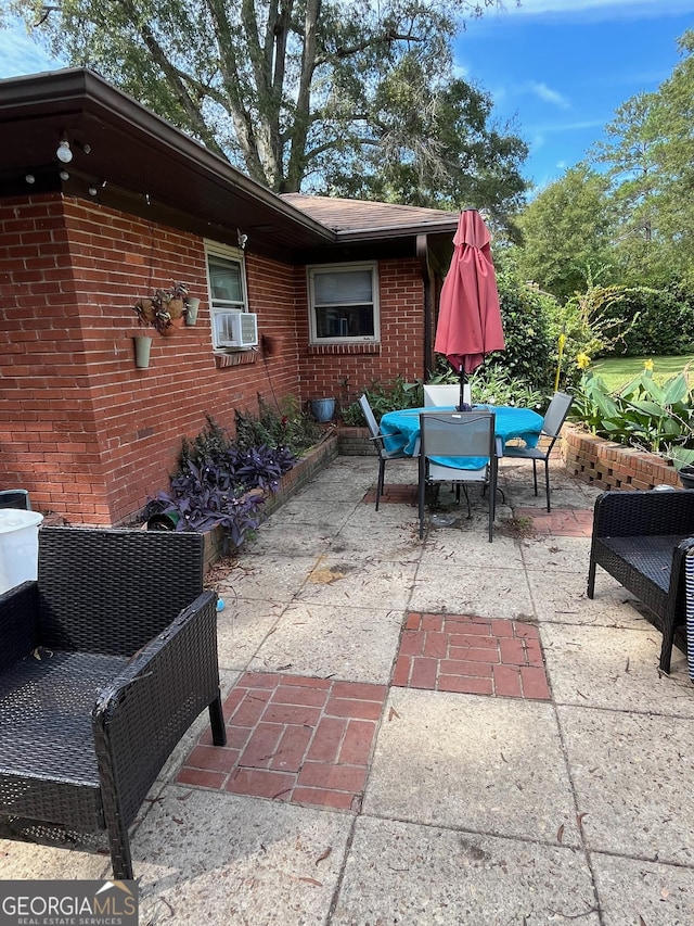 view of patio with cooling unit