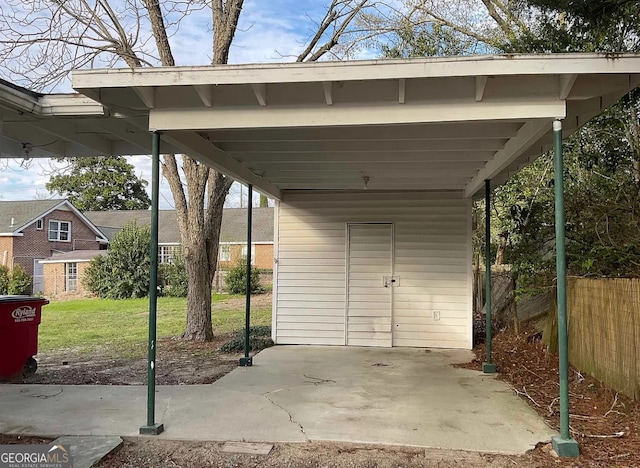 view of parking featuring a yard