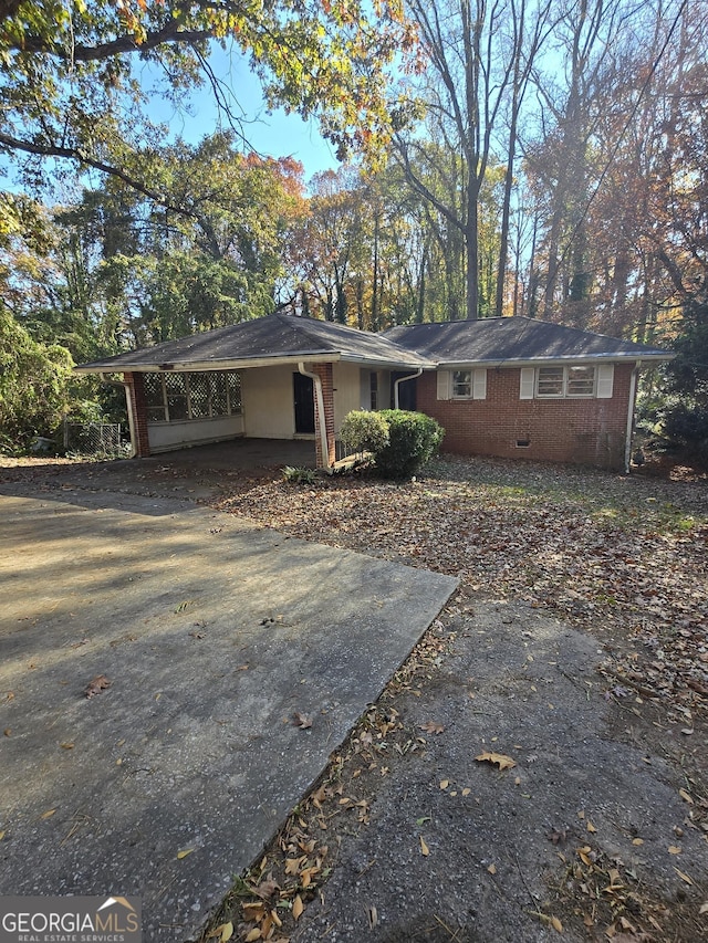 view of front of home