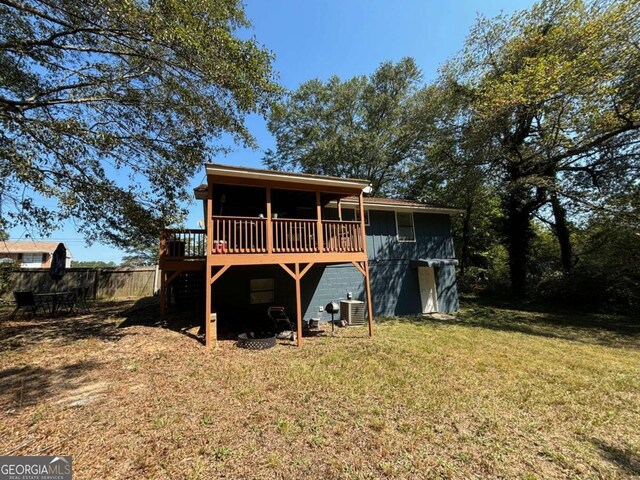 exterior space with a deck