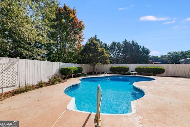 view of pool with a patio