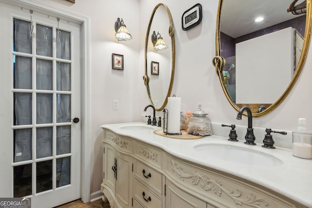 bathroom with vanity