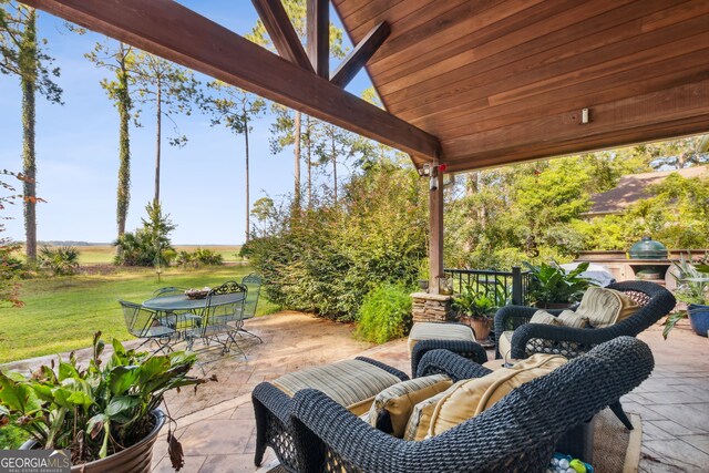 view of patio / terrace with outdoor lounge area