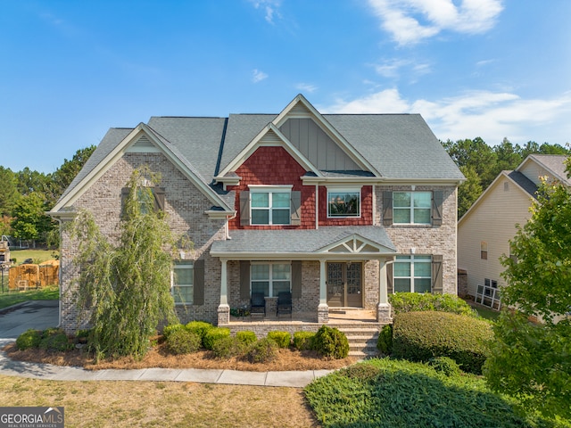 craftsman-style home with a porch