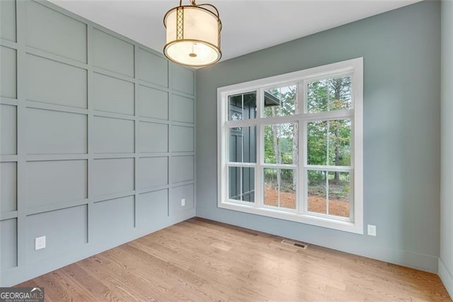 interior space with light wood-type flooring