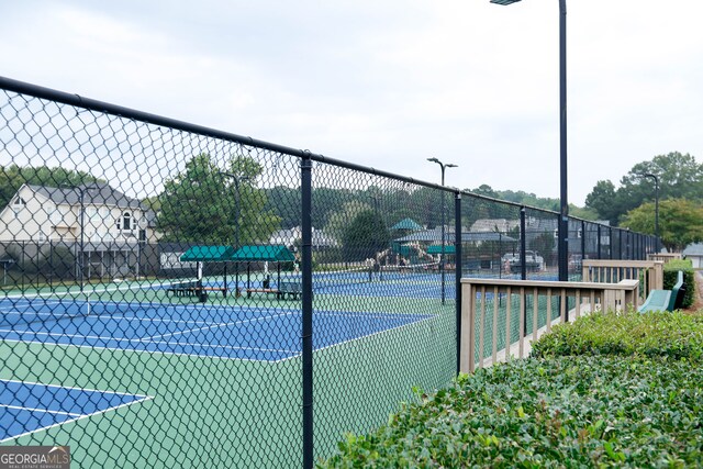 view of tennis court