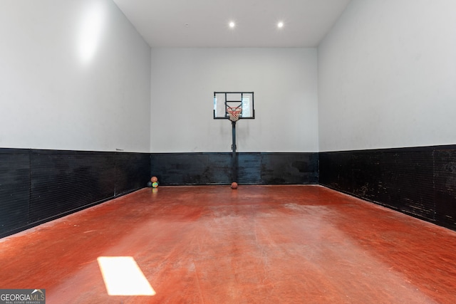 view of sport court