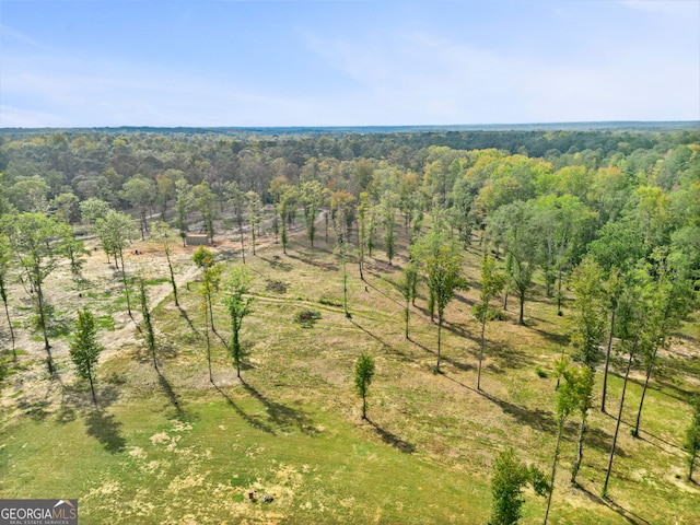 drone / aerial view with a rural view