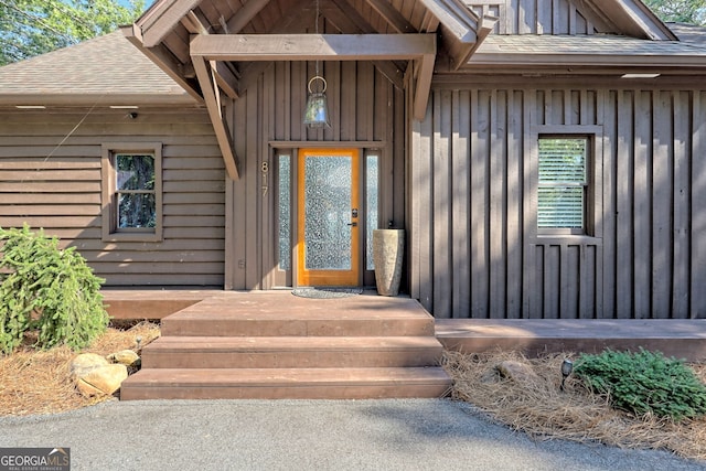 view of entrance to property