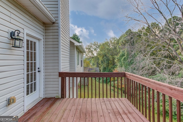 view of deck