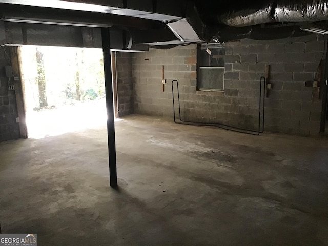 147 Wild Azalea Dr, Dillard, GA 30537 - below grade area featuring concrete block wall