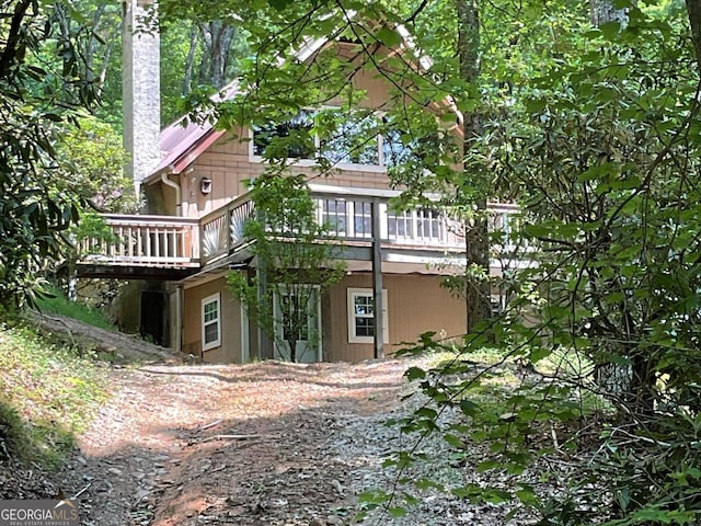 147 Wild Azalea Dr, Dillard, GA 30537 - back of property featuring a wooden deck
