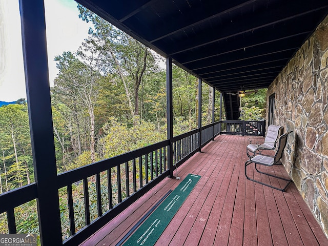 view of deck