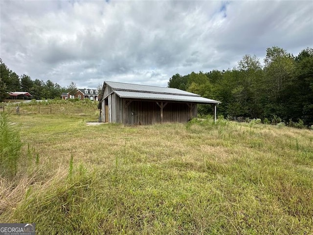 view of outdoor structure