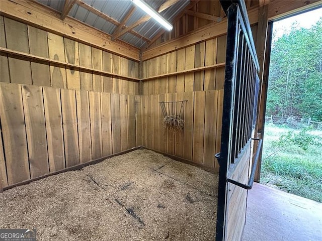 view of horse barn