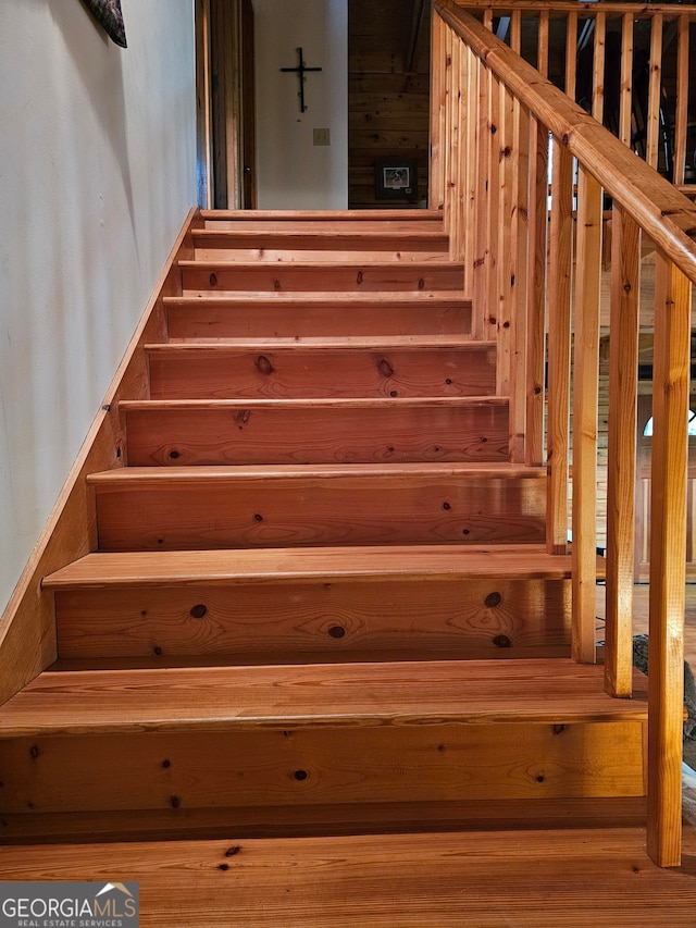 view of staircase