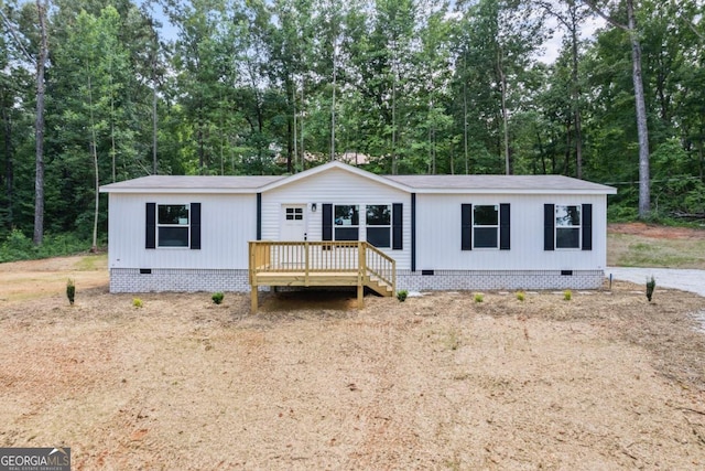 view of manufactured / mobile home