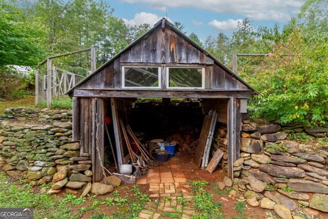 view of outbuilding