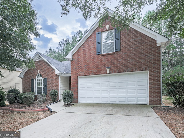 front facade featuring a garage