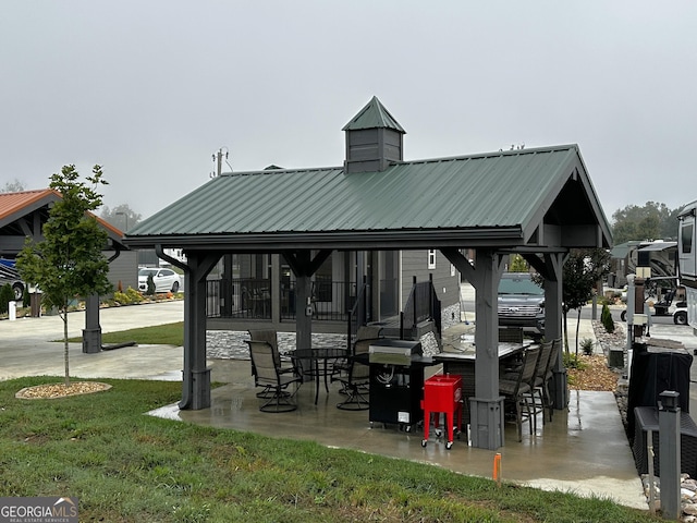 view of patio / terrace with area for grilling