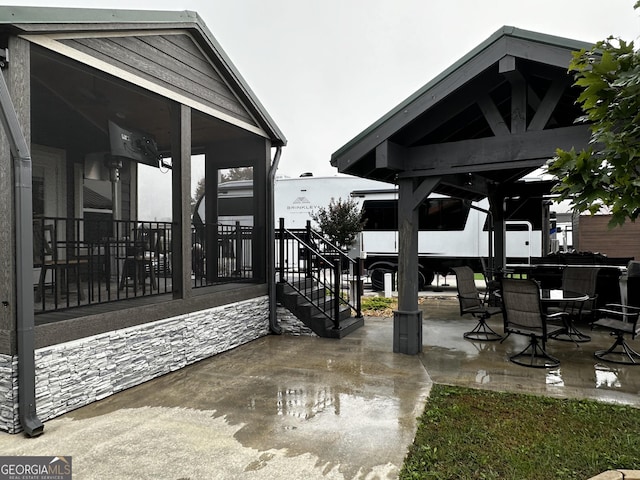 view of patio / terrace with outdoor dining area