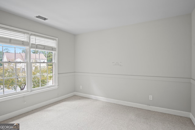 view of carpeted empty room