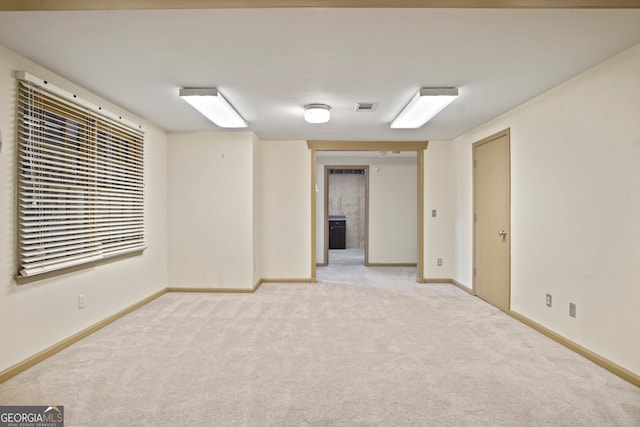 view of carpeted empty room