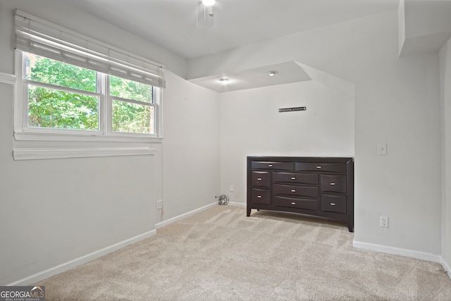 empty room with light carpet