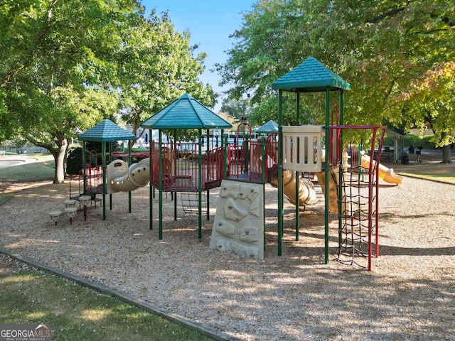 view of jungle gym