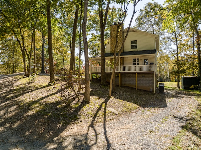 view of rear view of property