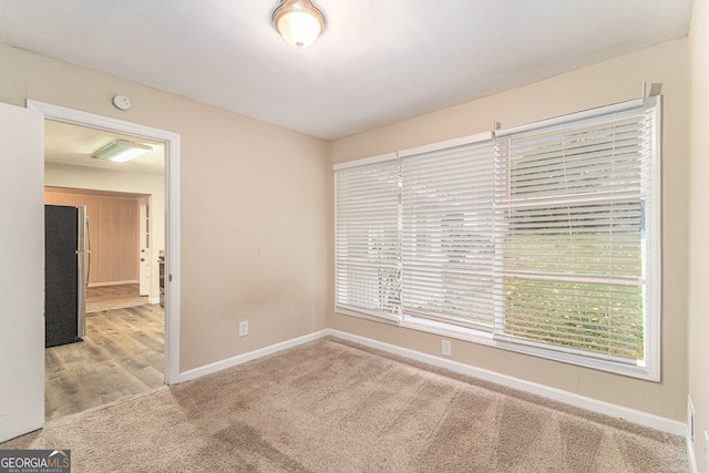 view of carpeted empty room