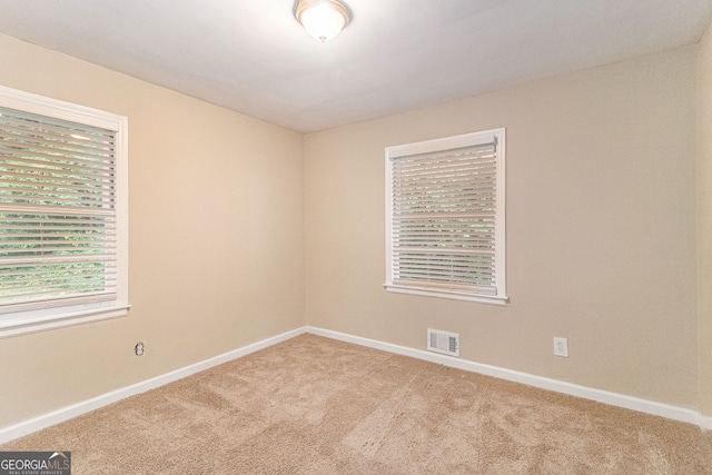 view of carpeted empty room