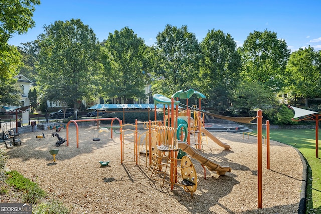 view of play area