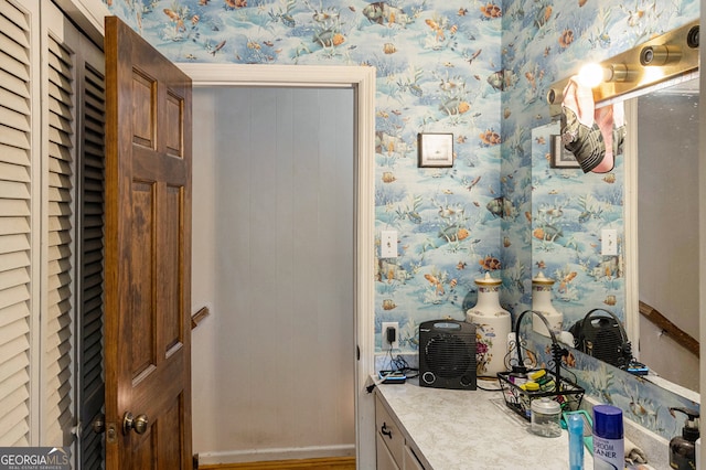 bathroom featuring vanity