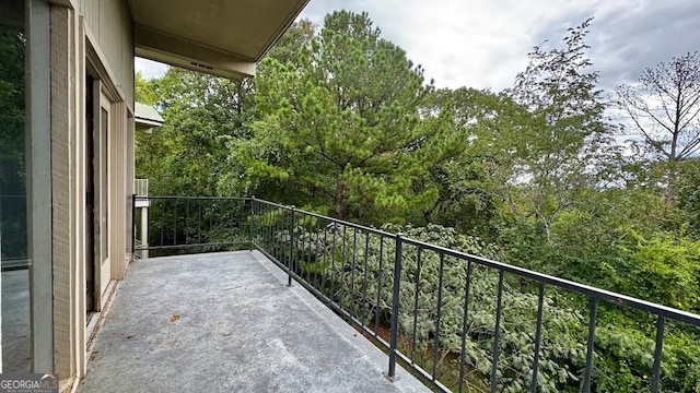 view of balcony