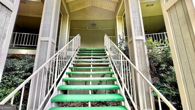 view of stairs