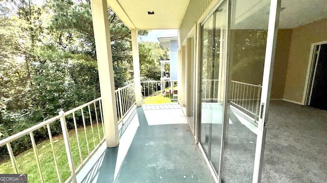 view of balcony