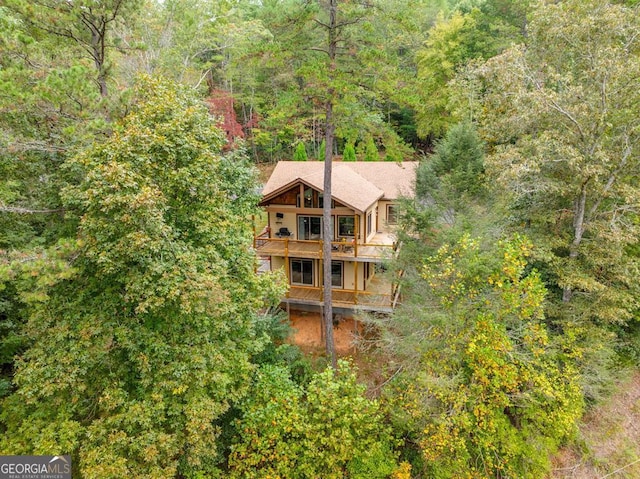 292 Silver Fox Trl, Blue Ridge, GA 30513 - view of subject property featuring a heavily wooded area