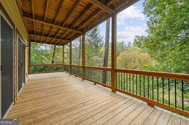 view of wooden terrace