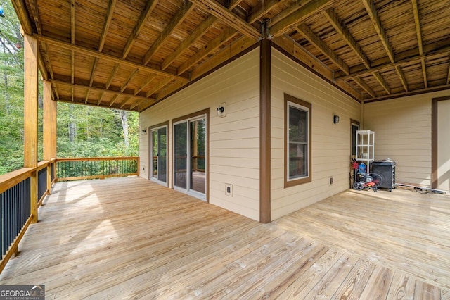 292 Silver Fox Trl, Blue Ridge, GA 30513 - view of wooden deck