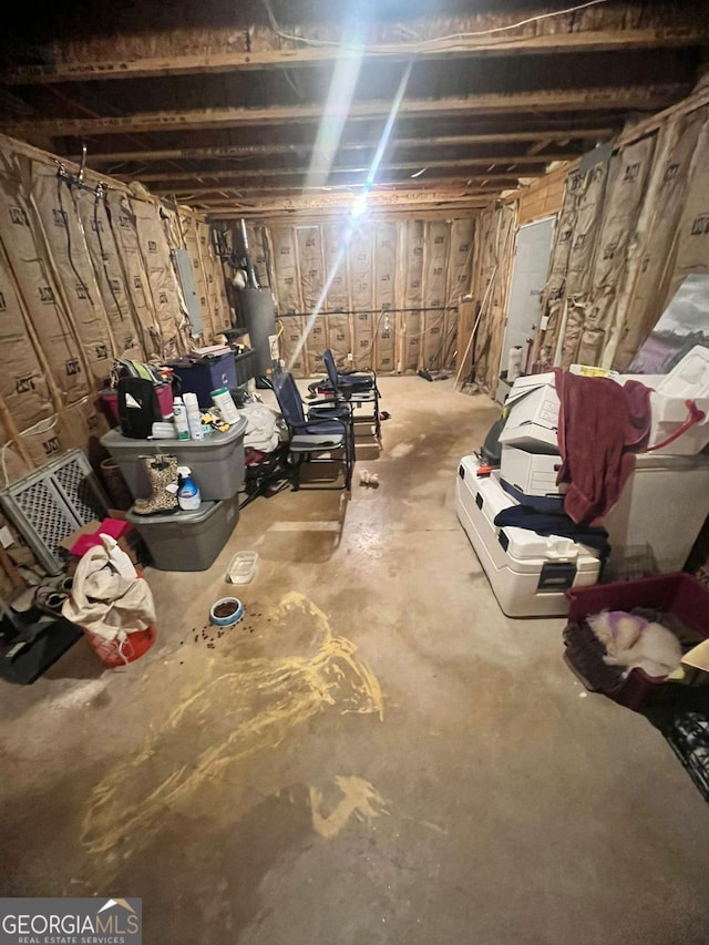 3364 Joseph Dr NW, Acworth, GA 30101 - unfinished below grade area with water heater
