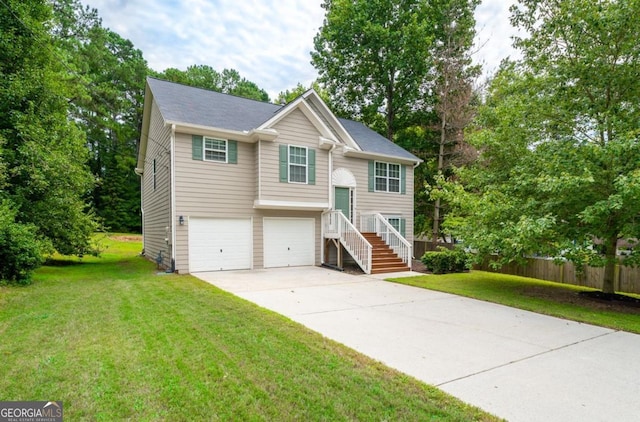 3364 Joseph Dr NW, Acworth, GA 30101 - split foyer home featuring concrete driveway and an attached garage